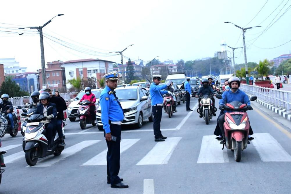 ट्राफिक कारबाहीमा एकैदिन २२ लाख ७६ हजार राजस्व सङ्कलन