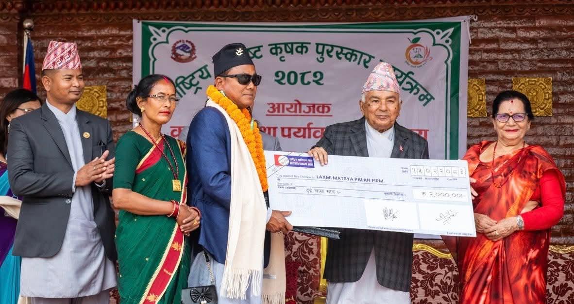विदेशबाट फर्किएर विजयकुमार बने उत्कृष्ट कृषक